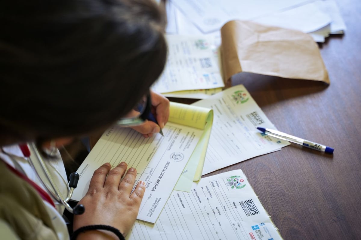Credentialing paperwork on a desk