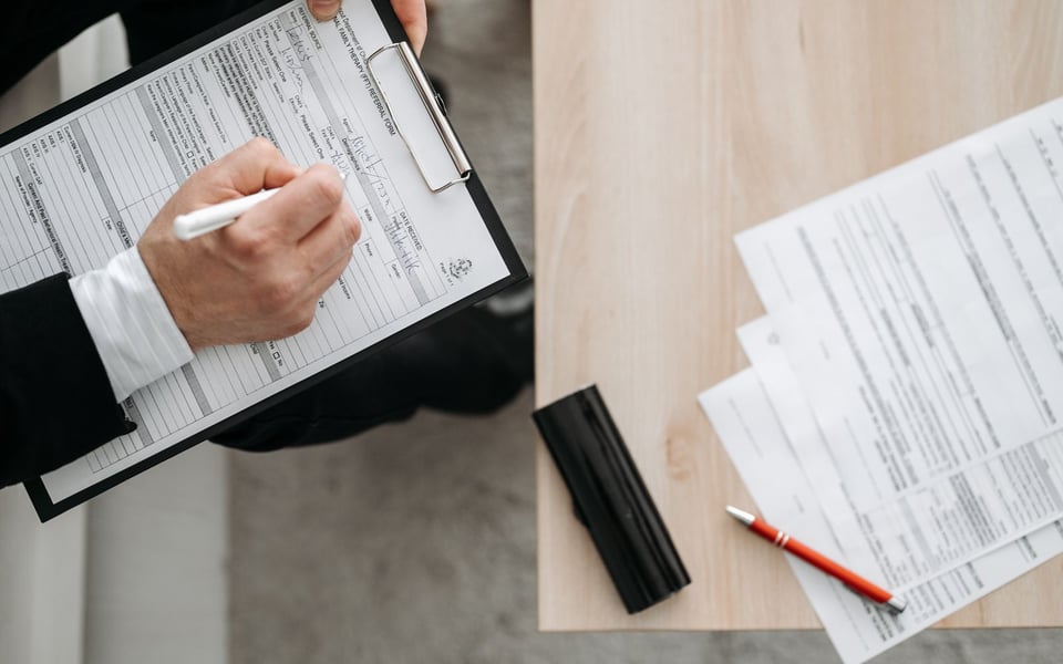 Credentialing paperwork and forms